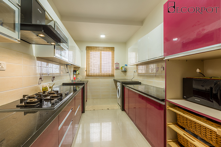 Parallel Kitchen Interior Design-Kitchen 2-3BHK, Sarjapur Road, Bangalore